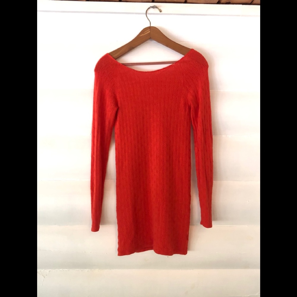 Scarlet sweater dress